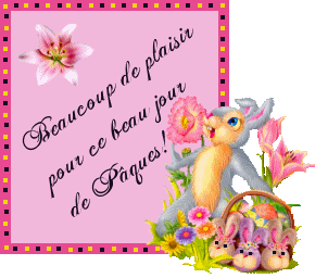 Gif animé plaisir pour un beau jour de Pâques 